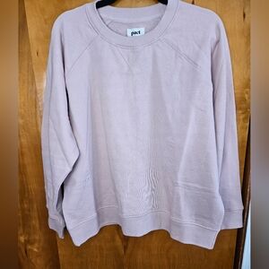 Pact Downtime Crewneck Sweatshirt In Mauve XXL NWT